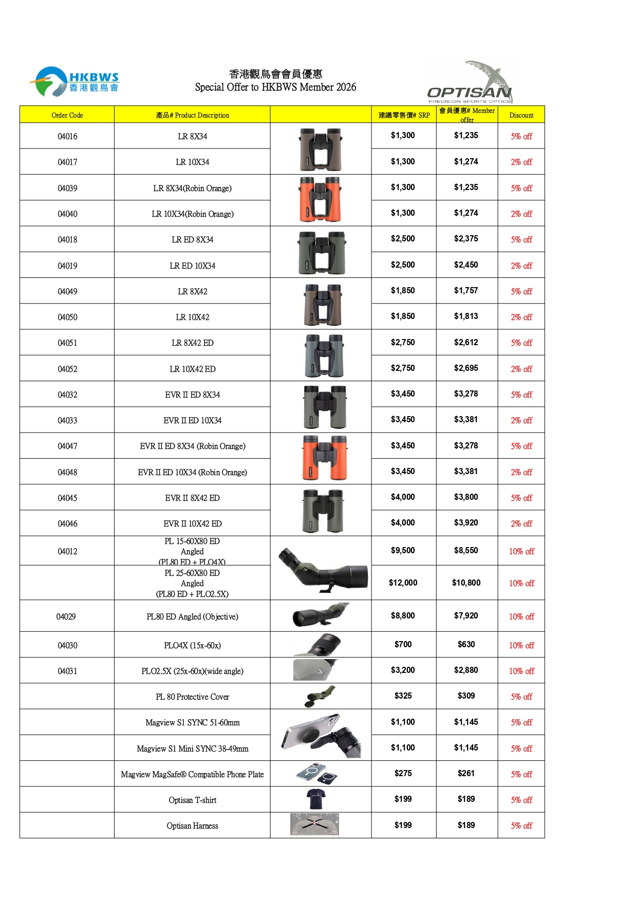 HKBWS Member offer OPTISAN2026049 202612