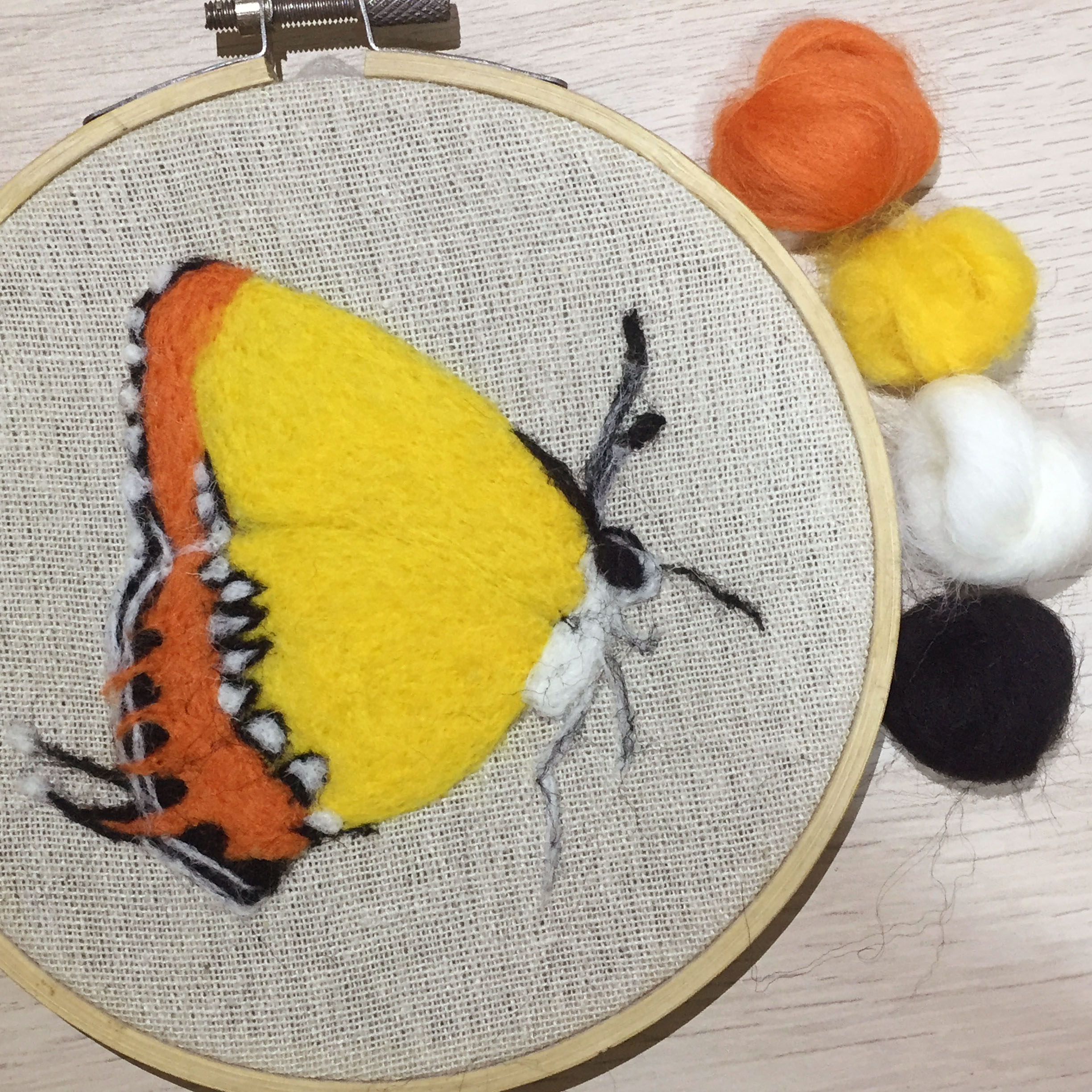 needlefelt butterfly