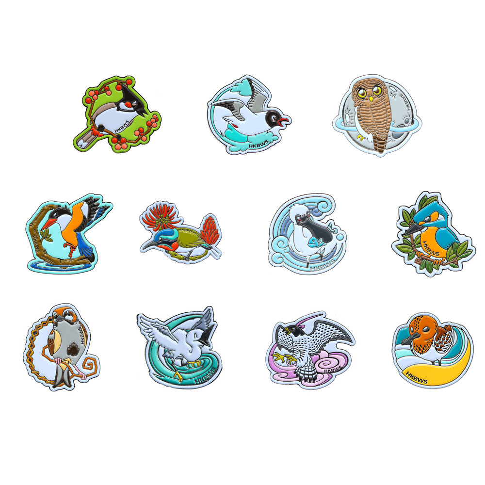 雀鳥襟章(共11款) Bird pins(11 species)